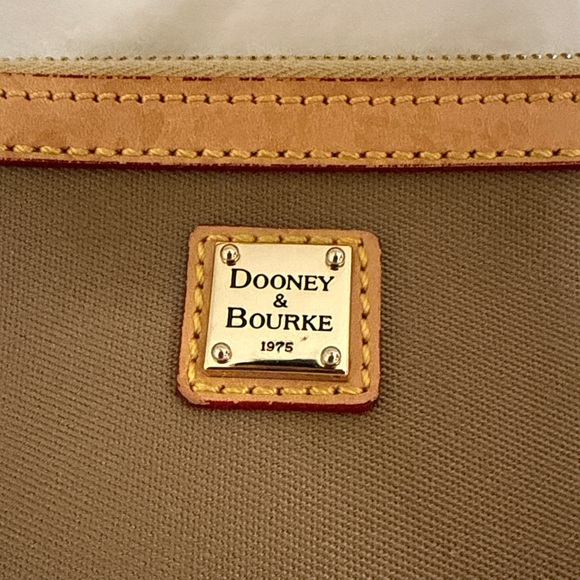 Dooney & Bourke Tan and Brown Clutch/Wristlet - Picture 2 of 7